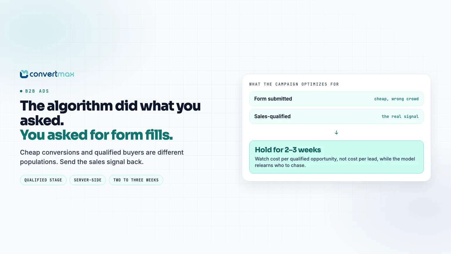 Your Ad Account Is Optimizing for the Wrong Conversion Event
